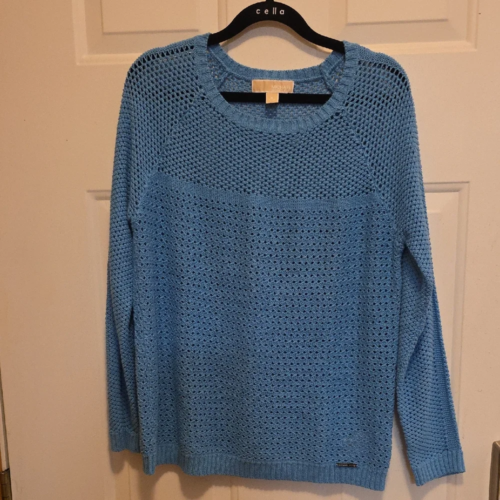 Michael Kors Sky Blue Women's Knit‎ Crew Neck Sweater